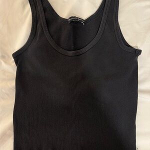 Brandy Melville Charcoal Ribbed Tank Top